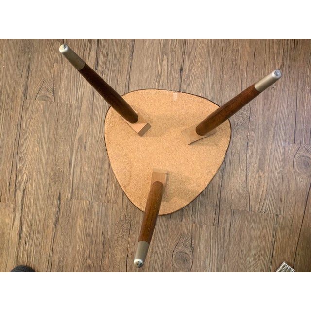 Metal Kidney-Shaped Flower Table or Plant Stand, 1950s For Sale - Image 7 of 9