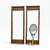 1960s Pair of Large Mid-Century Modern Walnut and Cane Wall Mirrors by R-Way Furniture For Sale - Image 5 of 13