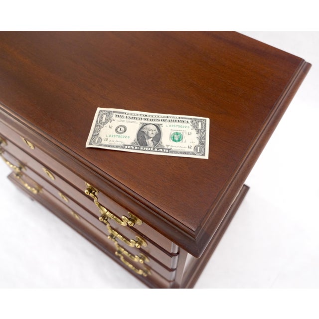 Council Compact Mahogany 4 Chest Night Stand Side Table Mint For Sale - Image 15 of 16