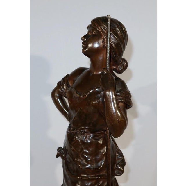 H. Moreau, Jeune Paysanne, Late 1800s, Bronze For Sale - Image 15 of 18