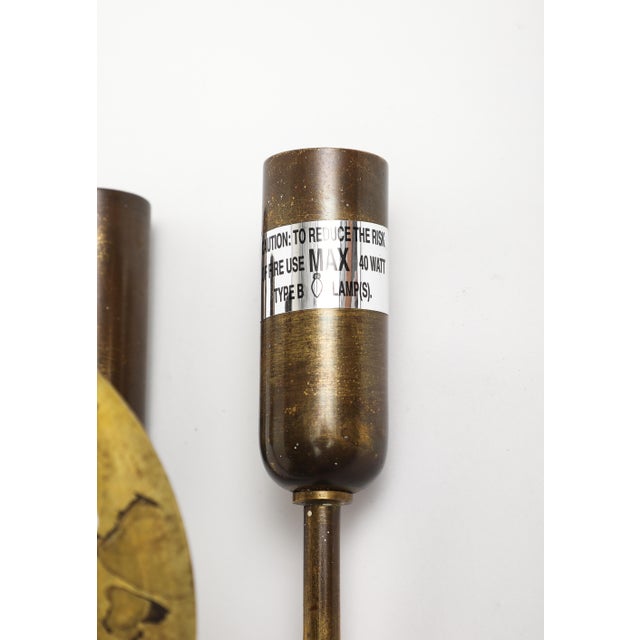 1940s Italian Brass Wall Light For Sale - Image 14 of 16
