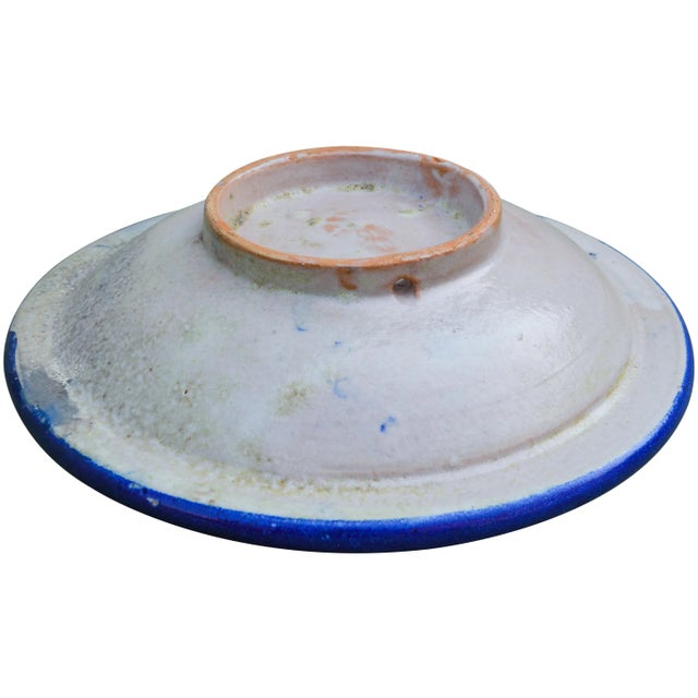 Ceramic Early 20th Century Blue Moroccan Wall Plate For Sale - Image 7 of 8