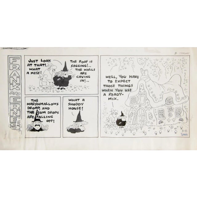 Frank and Ernest Thaves, Bob Year: 1976 Ink Drawing on Illustration Board Size: 12 in. x 23 in. (30.48 cm x 58.42 cm)