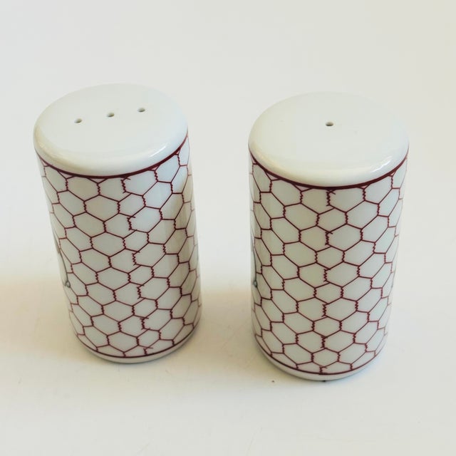 Postmodern Vintage Ceramic Rabbit Salt and Pepper Shakers by Takahashi, Japan For Sale - Image 3 of 8