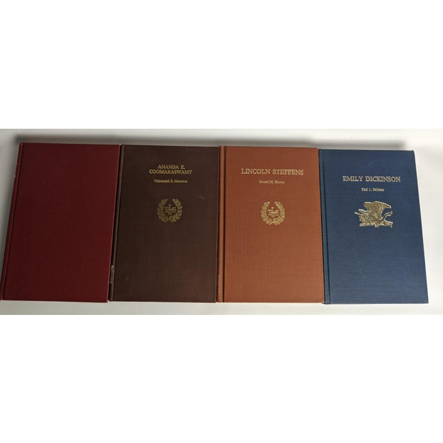 Vintage Twayne's Authors Series – Set of 7 Burgundy, Brown, Rust, Blue & Green Books For Sale - Image 11 of 13