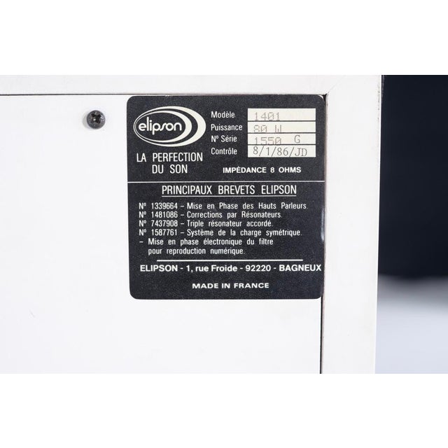 Model 1401 Speakers from Elipson, France, 1980s, Set of 2 For Sale - Image 11 of 16