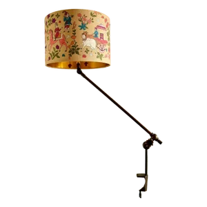 1920s Industrial Lamp With Cloth Shade From Chimera Watts
