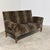Width: 220 cm Height: 91 cm Depth: 52 cm Striking vintage two-seater sofa upholstered in leopard-print velvet, combining a...
