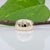 2020s Wide Comfort Fit Estate Band Ring: Solid 14k Gold – Hammered Polished Band, Size 6 For Sale - Image 5 of 9