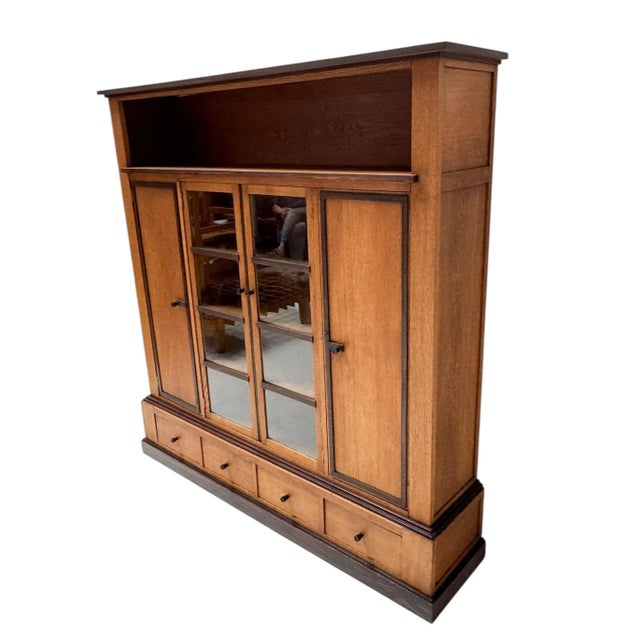Vintage Art Deco Four-Door Bookcase, 1920s For Sale - Image 9 of 15