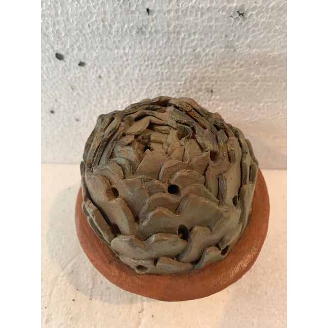 Soliflore Vase in Glazed Stoneware For Sale - Image 3 of 9