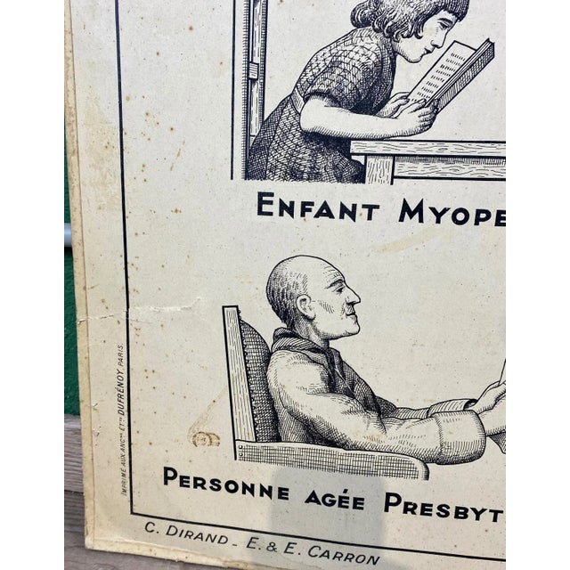 Vintage Cardboard Senses Poster For Sale - Image 9 of 15