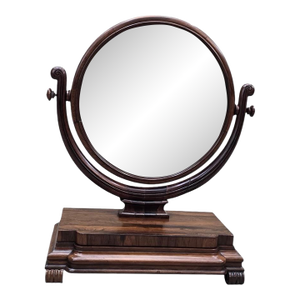 Antique Rosewood Tabletop Vanity Swing Mirror by Joseph Loader