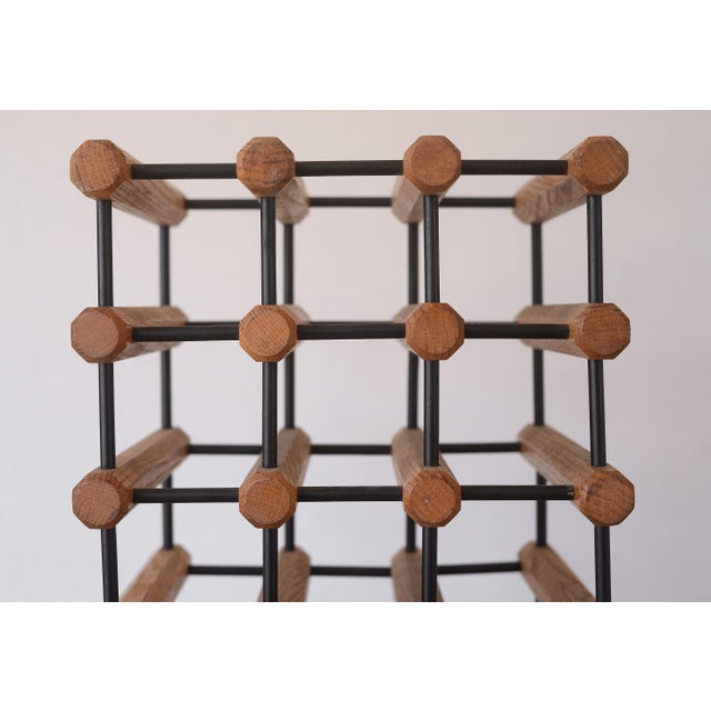 Wood Mid Century Danish Modern 21-Bottle Wine Rack For Sale - Image 7 of 9