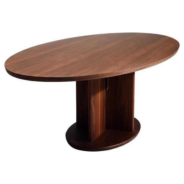 Wood Intersection Oval Table by Neri&Hu For Sale - Image 7 of 7