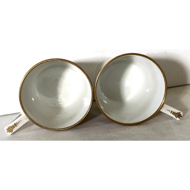19th C. English Porcelain Espresso Cups - a Pair For Sale - Image 4 of 5