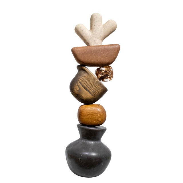 Wood Rubén Sánchez, Mini-Brut, 2025, Oak, Chestnut & Marble For Sale - Image 7 of 7
