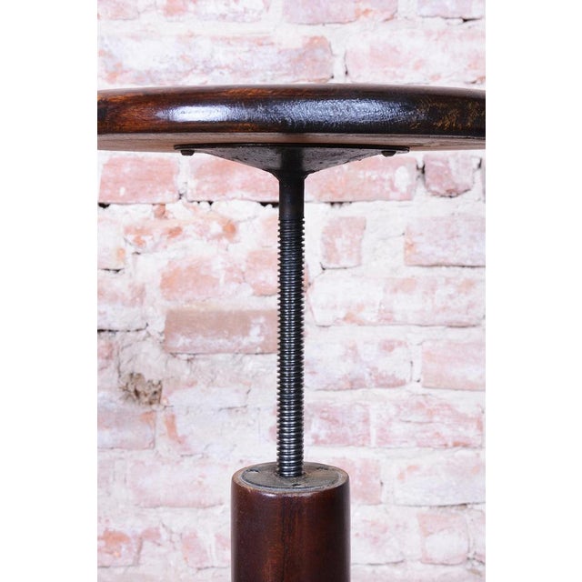 Mid-Century Czech Beech Piano Stool, 1940s For Sale - Image 9 of 12