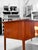 Wood Danish Freestanding Executive Desk For Sale - Image 7 of 13
