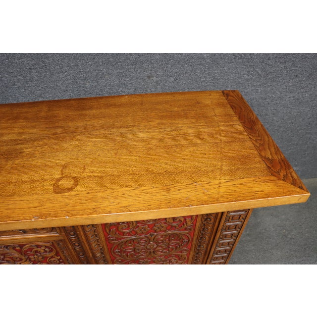 Christian Krass Renaissance Revival Carved Oak Sideboard For Sale - Image 11 of 18