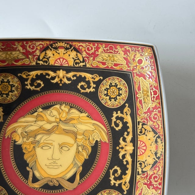 Vintage Design Bowl 12.5 x 12.5 cm, designed by Versace for Rosenthal. Medusa Series Designed in 1993 and no longer in...