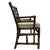 Wood Vintage McGuire Chinese Chippendale Leather Wrapped Rattan Armchairs - A Pair For Sale - Image 7 of 10