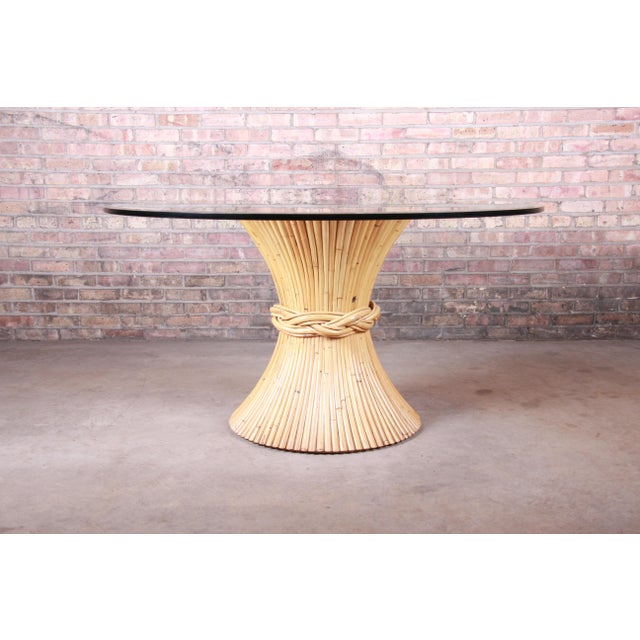 McGuire Mid-Century Hollywood Regency Bamboo Sheaf of ...