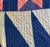 Textile Antique American Flying Geese Patterned Satin Quilt with Skirts For Sale - Image 7 of 12