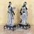 19th-Century Victorian Spelter Greek Muse & Classical Maiden Statues – Pair For Sale In Washington DC - Image 6 of 18