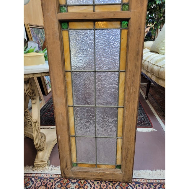 Antique Coat of Arms Stained Glass Window For Sale - Image 4 of 8