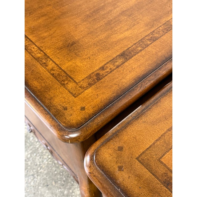 Late 20th Century Thomasville Louis XV End Tables / Nightstands For Sale - Image 11 of 12