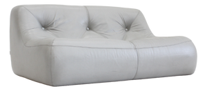 Grey Leather Kali Sofa by Michel Ducaroy for Ligne Roset