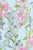 Illustration Painter's Garden Blue Floral Grasscloth Wallpaper by House Party | 6 Yards For Sale - Image 3 of 9