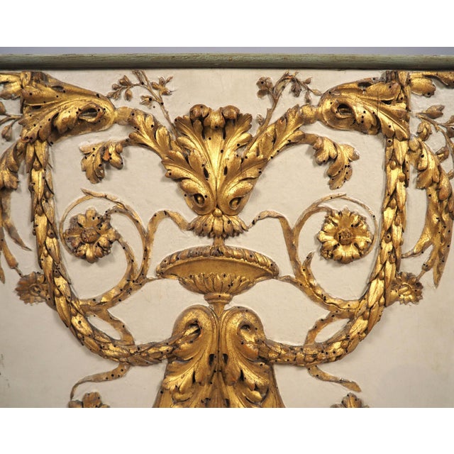 Small and Delicately Carved and Lacquered Giltwood Panel From France, 19th C. For Sale - Image 13 of 14