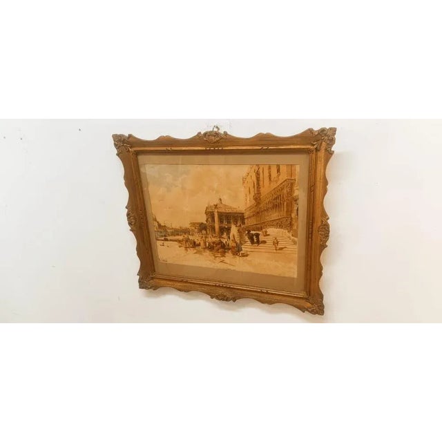 Vincenzo Caprile, Venice, 1800s, Oil on Canvas, Framed For Sale - Image 4 of 7
