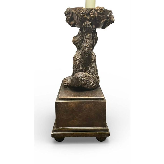 Early 21st Century Vintage Monkey Lamp in the Style of Maitland Smith or Bombay For Sale - Image 5 of 14
