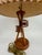 Mid-Century Modern Wood Table Lamp With Pleated Shade For Sale - Image 4 of 10