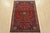 Tribal Abadeh Rug 3’5” X 4’11” Red Wool Vintage Tribal Hand-Knotted Carpet For Sale - Image 3 of 12