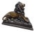 Viennese Cold-Painted Bronze Lion by MR, 19th Century For Sale