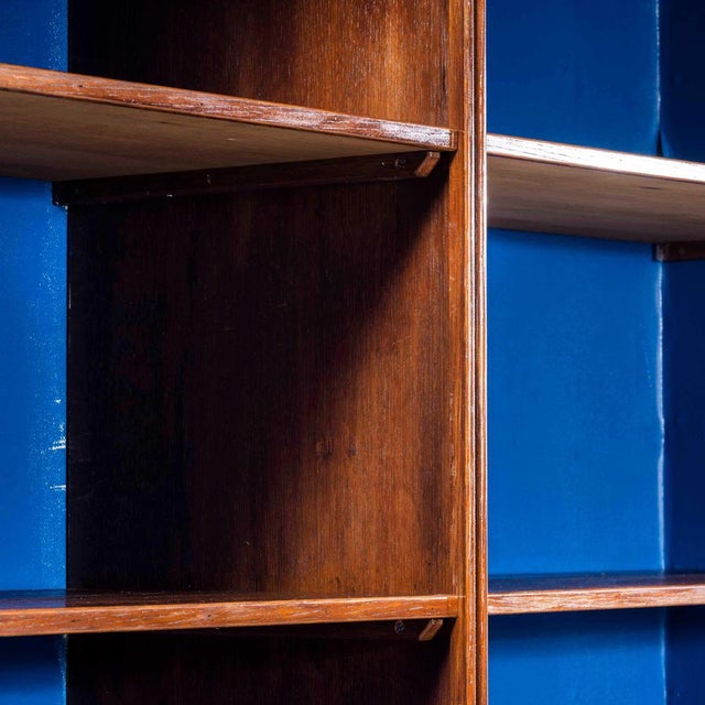 Wood Large English Oak Library Shelving Unit, 1940s For Sale - Image 7 of 11