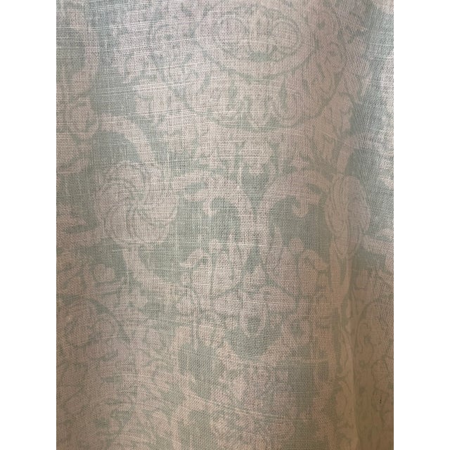 Aqua Brunschwig & Fils "Marquesas Aqua" Designer Fabric - 4 Yard Piece For Sale - Image 8 of 10