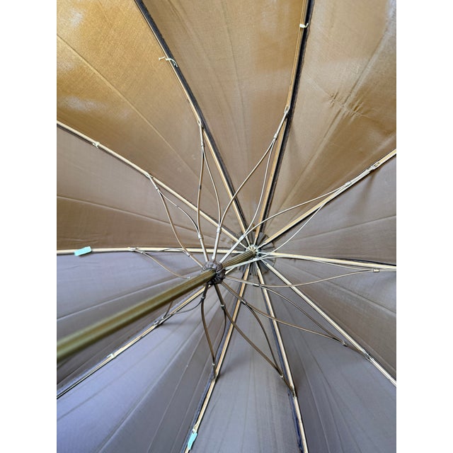 Vintage Touch N Go Umbrella – 1950s Polan Katz One-Handed Opening Parasol For Sale - Image 13 of 13