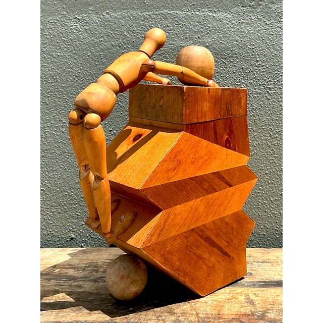 Vintage Wood Abstract Form Sculpture For Sale - Image 15 of 17