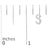 Early 21st Century 10K White Gold 1/10 Cttw Diamond 'S' Initial Stud Earring For Sale - Image 5 of 5