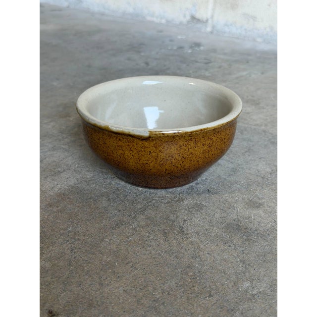 French Brown Ceramic Small Bowl 1960s Mid-Century Modern For Sale - Image 10 of 10