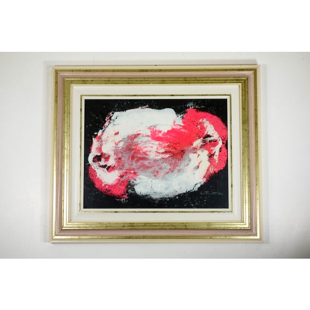 Bruno Contenotte, Abstract Composition, 1979, Mixed Media on Canvas, Framed For Sale - Image 7 of 7