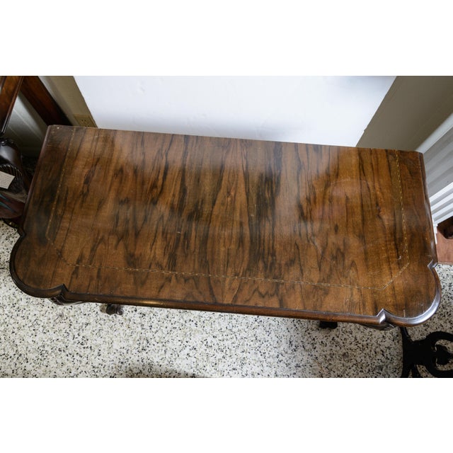 Early 20th Century Transitional English/ Irish Mahogany Consoles-a Pair For Sale - Image 5 of 8