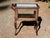 Antique Solid Oak Vitrine Cabinet Serving Bar Tea Cart Trolley For Sale - Image 13 of 18