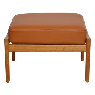 GE290 Ottoman in Oak by Anders Børgese, 1980s For Sale