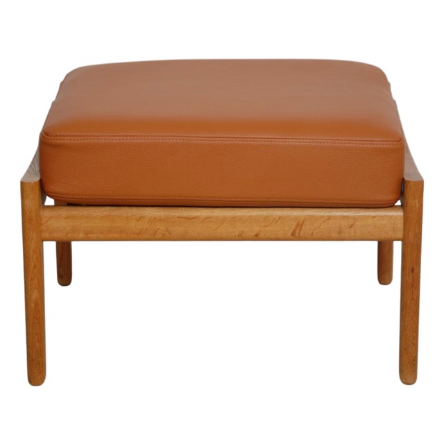 GE290 Ottoman in Oak by Anders Børgese, 1980s For Sale